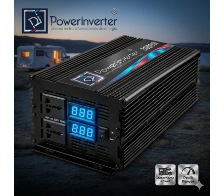 INVERSOR CARGADOR UPS PURA 12VDC/220VAC 1500W 